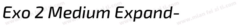 Exo 2 Medium Expand字体转换
